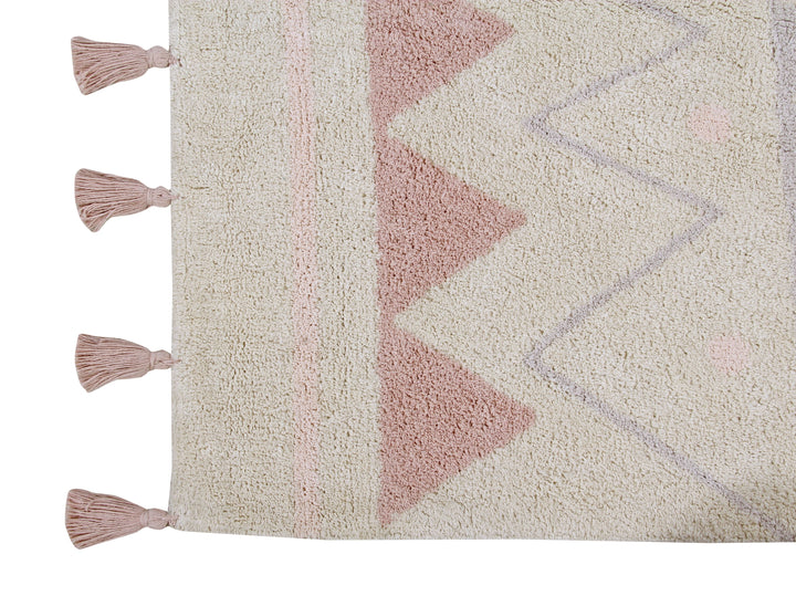 Azteca Natural Rug in Vintage Nude design by Lorena Canals