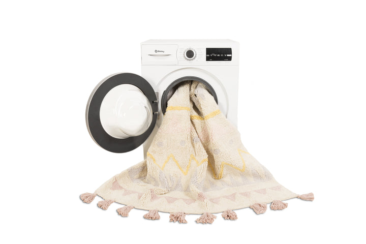 Azteca Natural Rug in Vintage Nude design by Lorena Canals