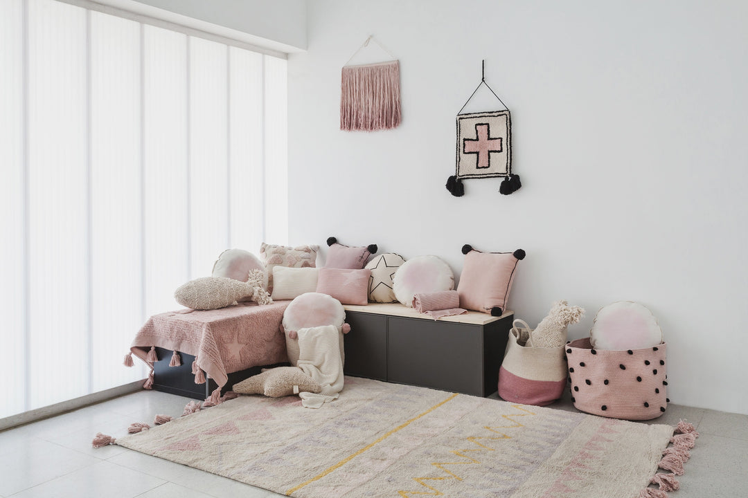 Azteca Natural Rug in Vintage Nude design by Lorena Canals