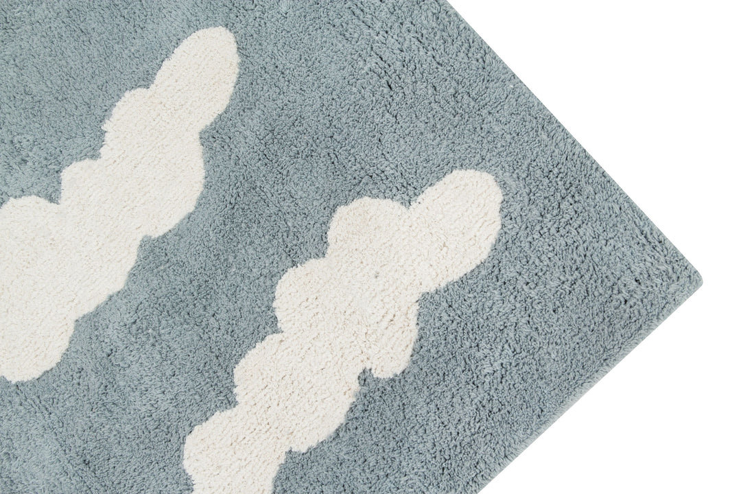 Clouds Rug in Vintage Blue design by Lorena Canals