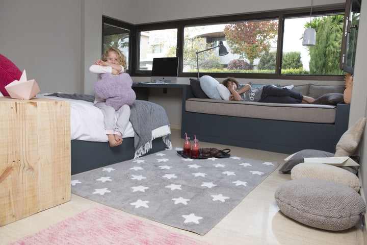 Stars Rug in Grey & White design by Lorena Canals