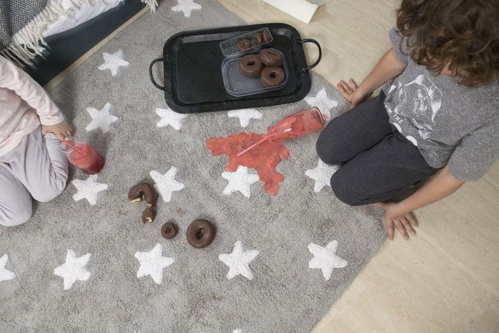 Stars Rug in Grey & White design by Lorena Canals