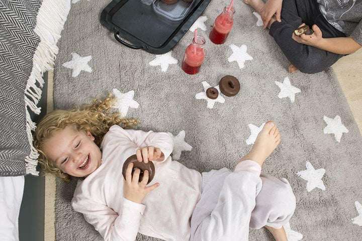 Stars Rug in Grey & White design by Lorena Canals