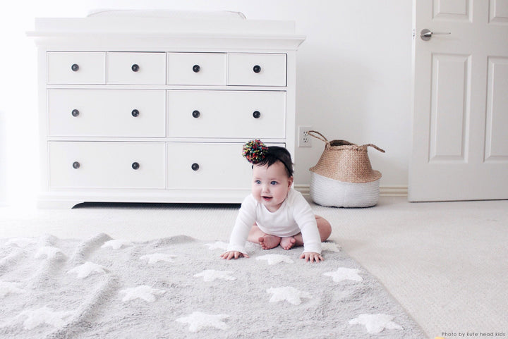 Stars Rug in Grey & White design by Lorena Canals