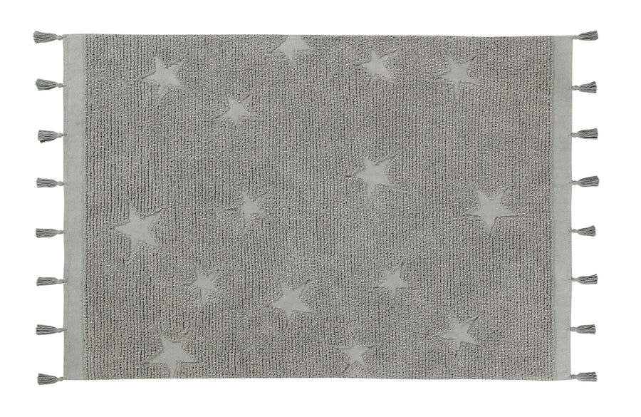 Hippy Stars Rug in Grey design by Lorena Canals