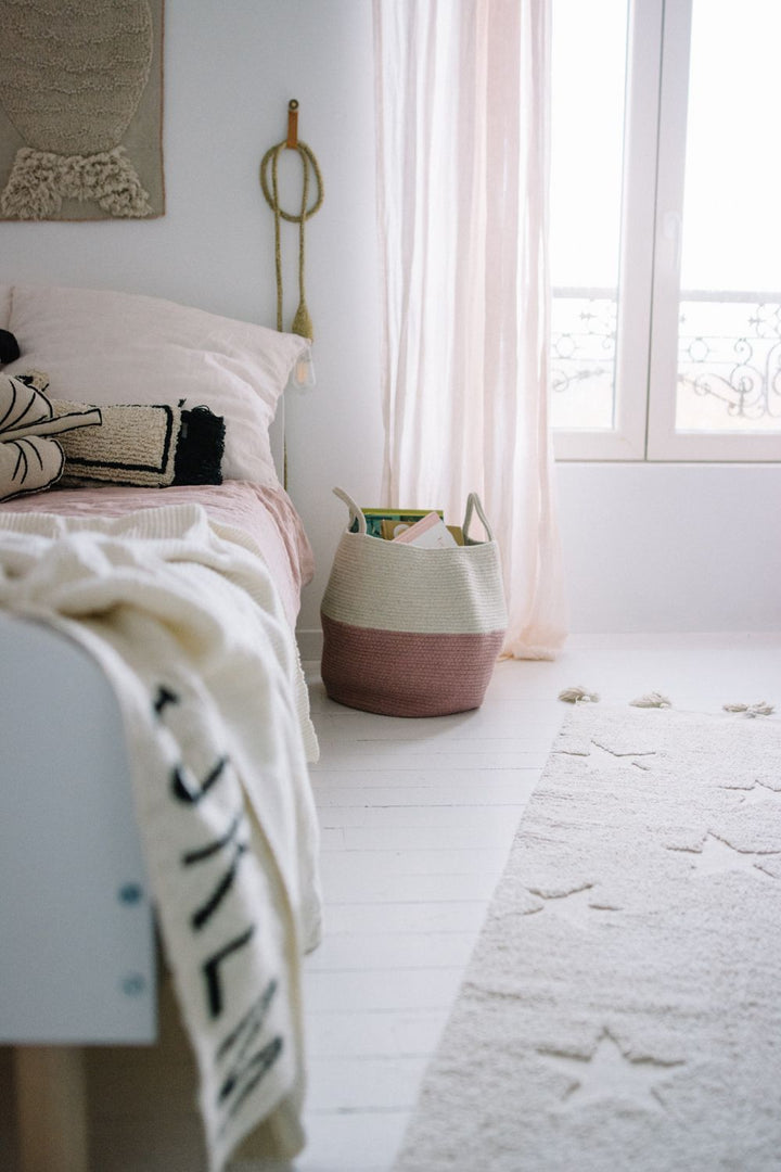 Hippy Stars Rug in Natural design by Lorena Canals