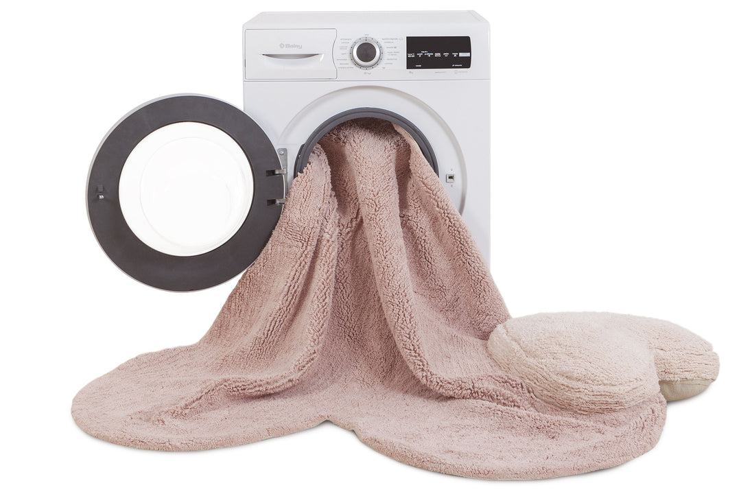 Fluffy Love Rug in Nude design by Lorena Canals