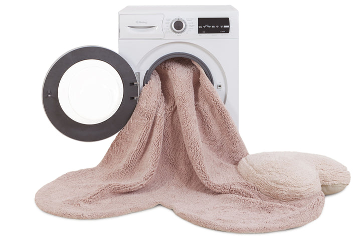 Fluffy Love Rug in Nude design by Lorena Canals