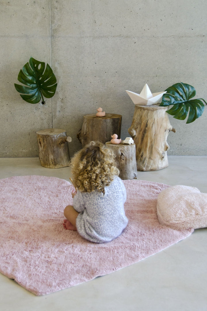 Fluffy Love Rug in Nude design by Lorena Canals