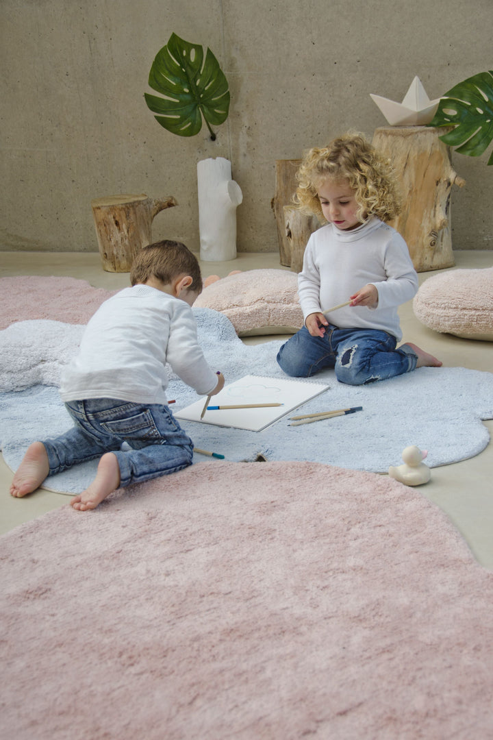 Fluffy Love Rug in Nude design by Lorena Canals