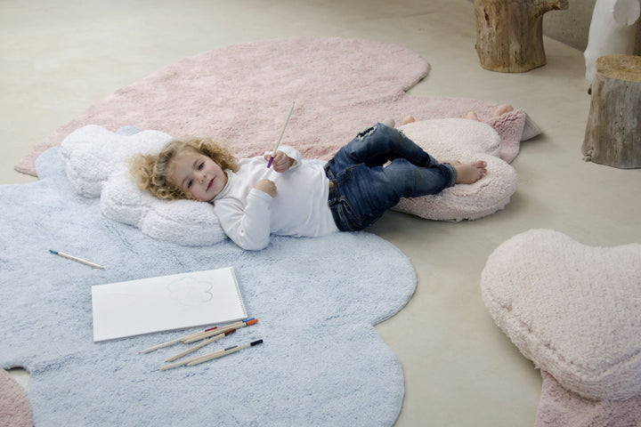 Fluffy Love Rug in Nude design by Lorena Canals