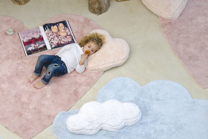 Fluffy Love Rug in Nude design by Lorena Canals