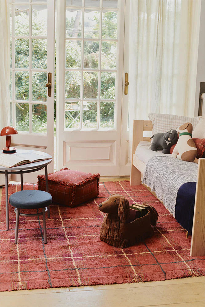 Washable Rug Tartan Vintage Red Lorena Canals C Tar Vr S 5