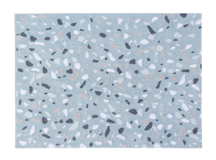 Terrazzo Rug in Aquamarine design by Lorena Canals