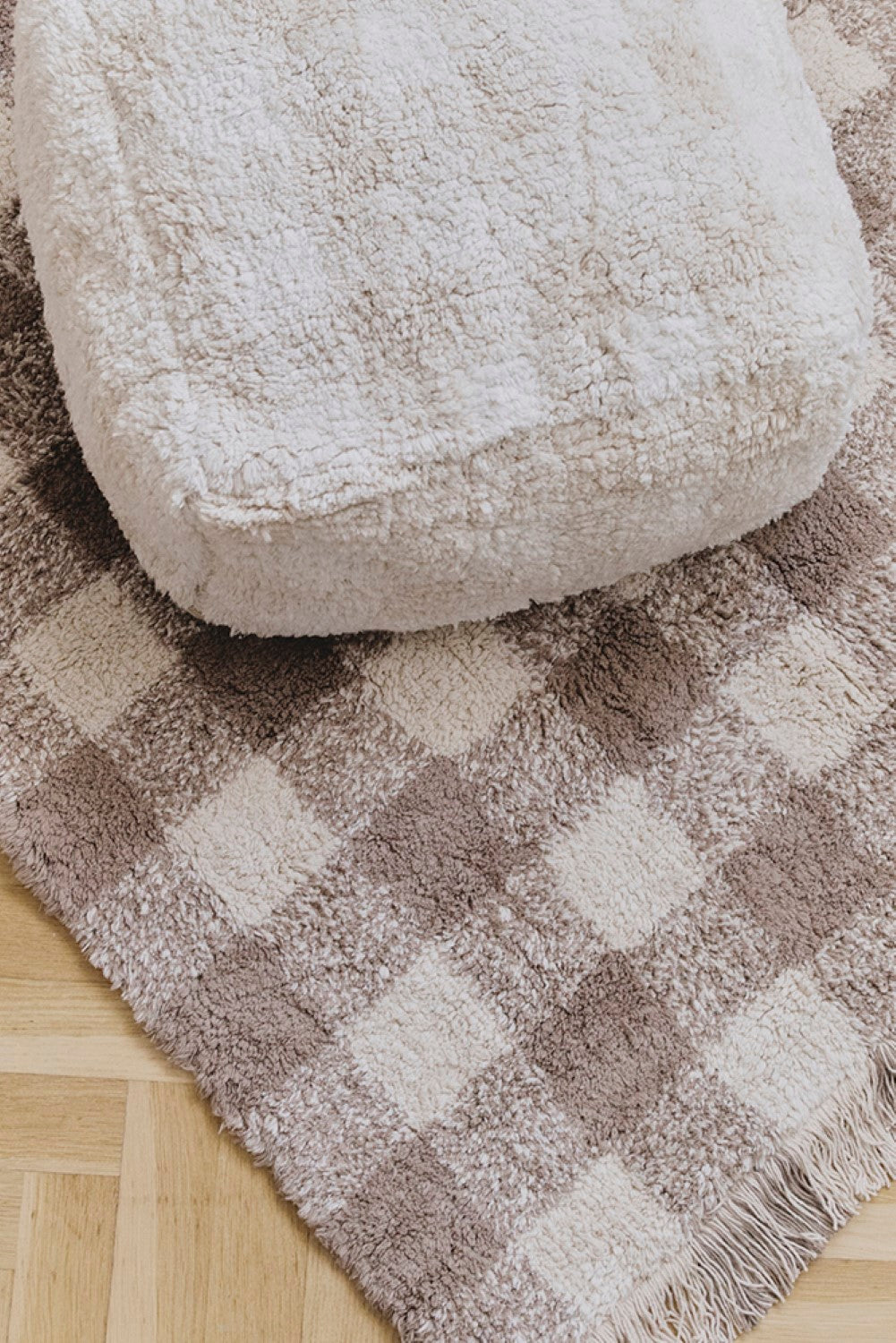 Vichy Washable Marronrug Lorena Canals C Vichy Mar Xs 3