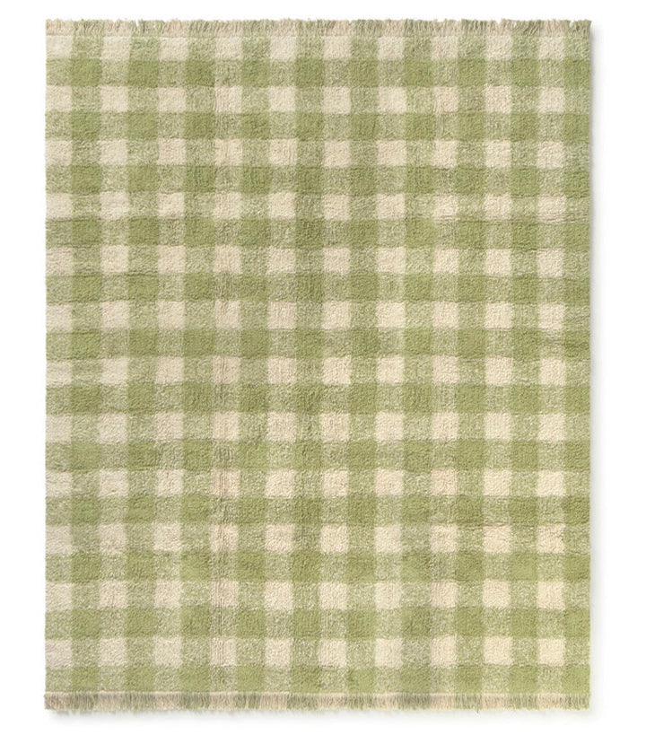 Vichy Washable Matcha Rug Lorena Canals C Vichy Mat Xs 1