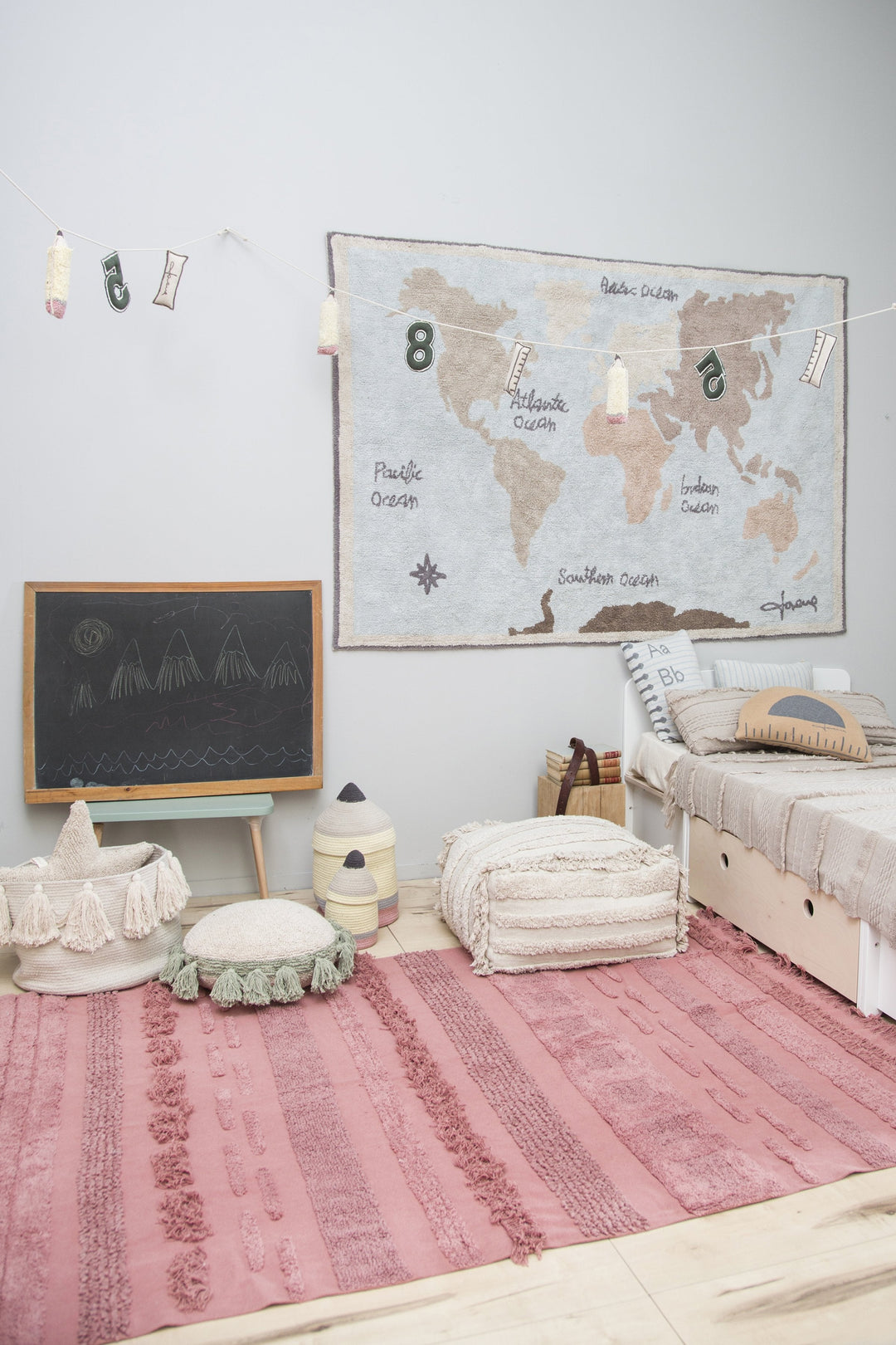 Vintage Map Washable Rug Design By Lorena Canals 11