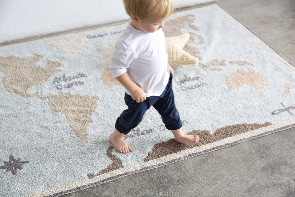 Vintage Map Washable Rug Design By Lorena Canals 12