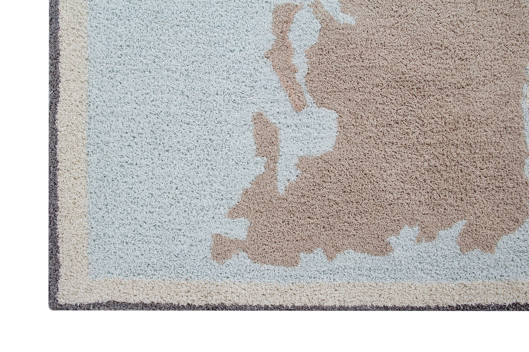 Vintage Map Washable Rug Design By Lorena Canals 2