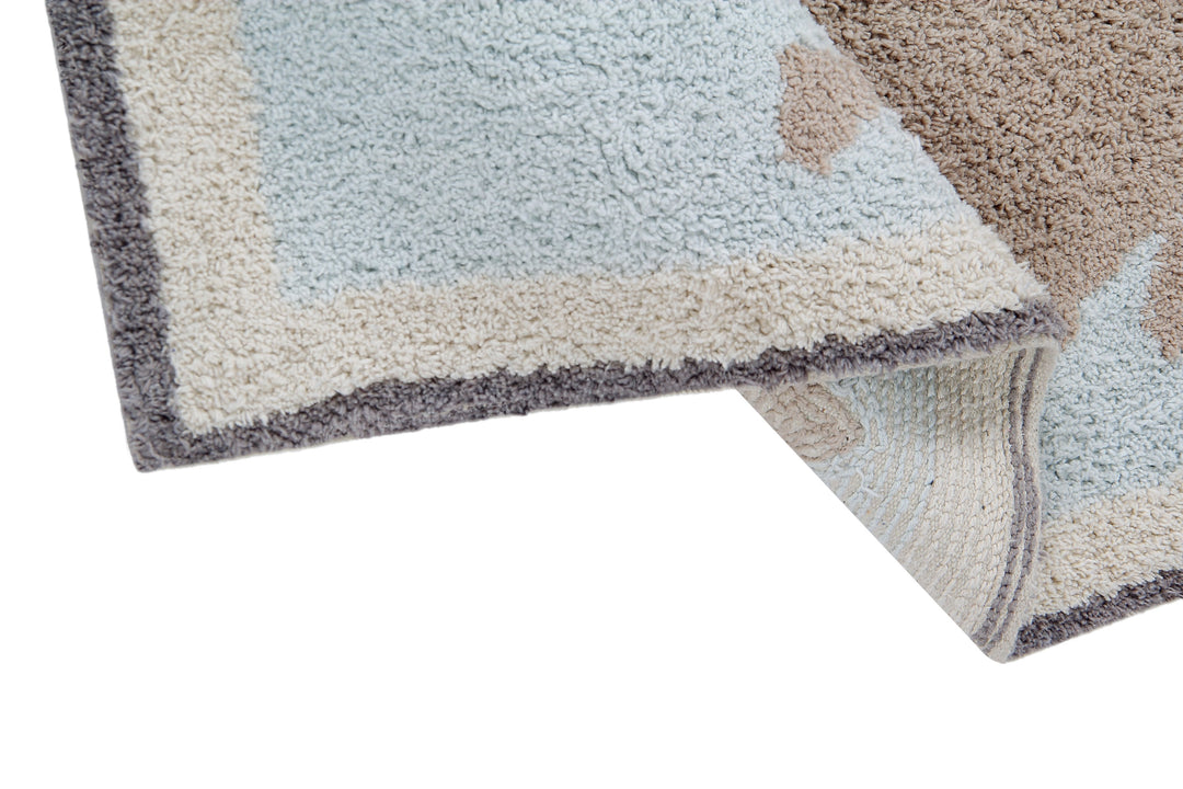 Vintage Map Washable Rug Design By Lorena Canals 3