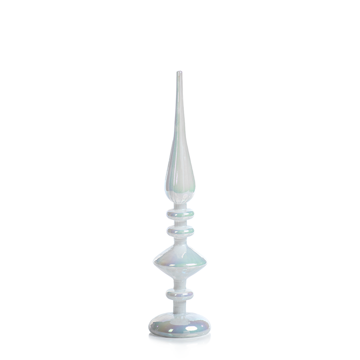 Led White Glass Finial In Various Styles 1