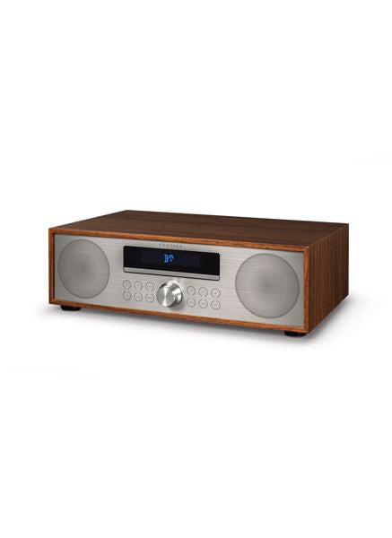 fleetwood clock radio cd player in walnut 2