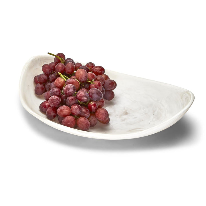 archipelago white cloud marbleized organic shaped platter 3