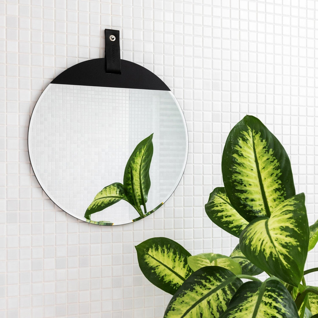 Reflect Mirror  with Leather Loop for Hanging 7