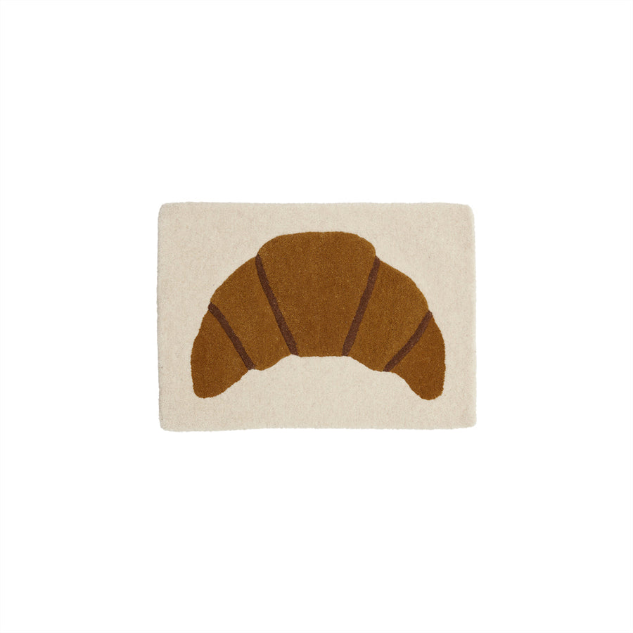 croissant tufted miniature rug wallhanger 1