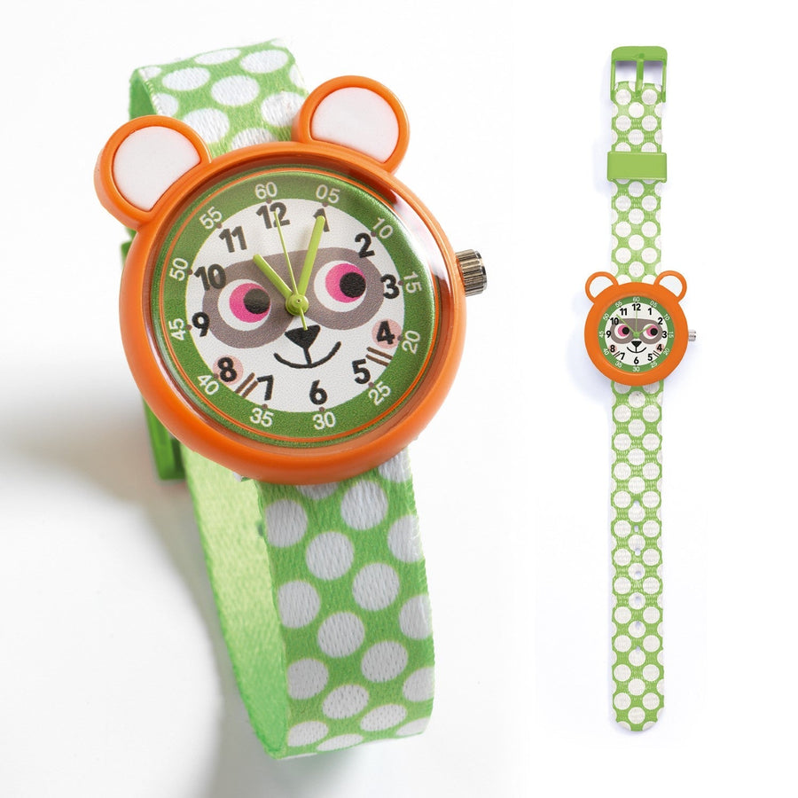 raccoon ticlock childrens watch by djeco dd00427 1