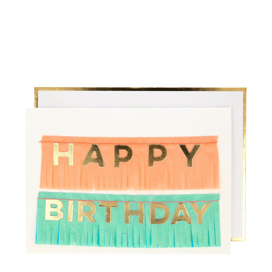 Birthday Fringe Garland Card By Meri Meri 1