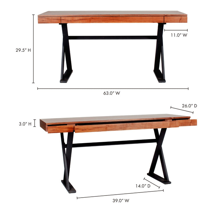 Reale Desk Walnut 5