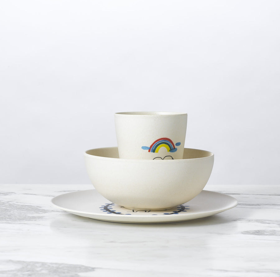 Illustrated Dish Set Bunny By Fable New York 1