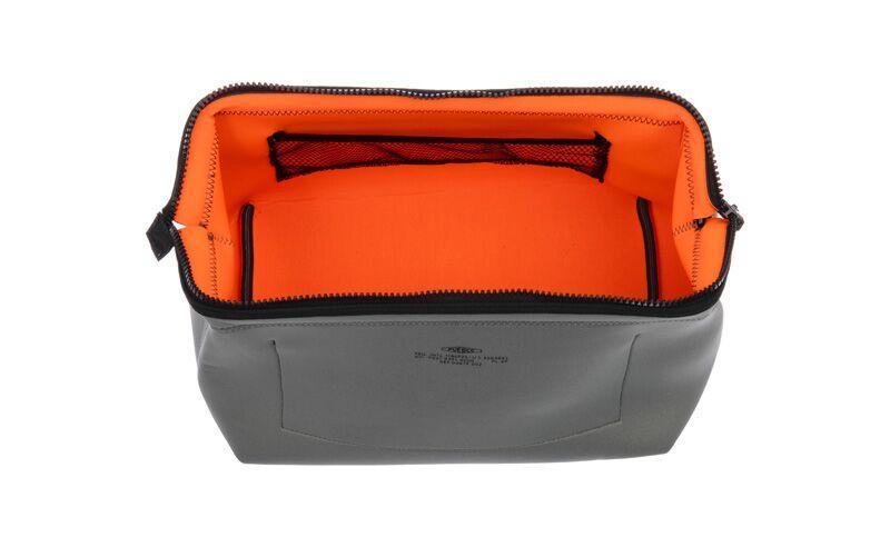Wired Pouch Large Light Gray Orange Design By Puebco 1