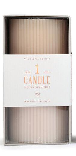 Fancy Pillar Candles in Various Colors