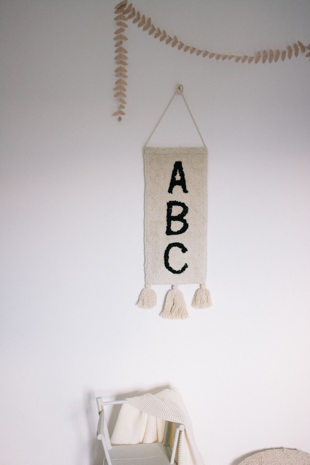 Wall Hanging ABC design by Lorena Canals
