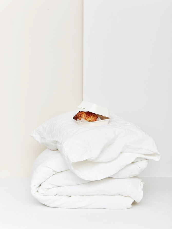 Simple Linen King Bedding in Various Colors by Hawkins New York
