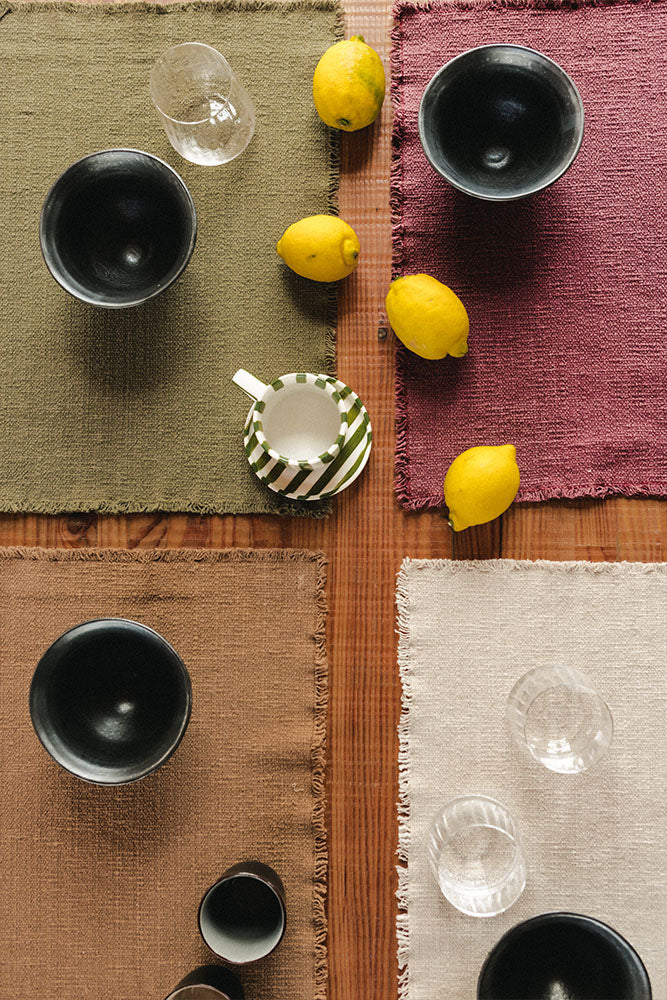 Handloom Placemats Set Of 4 Lorena Canals Hl Pm Dgrey X4 48