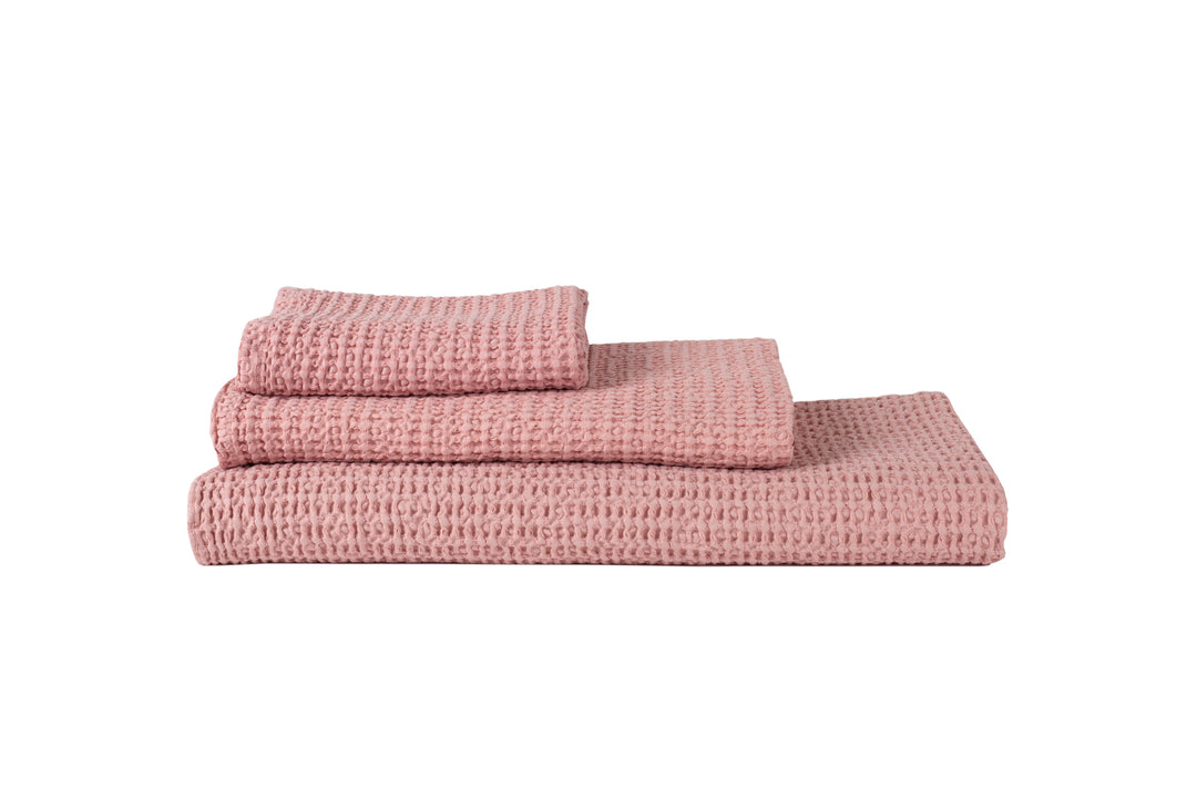 simple waffle towel in various colors design by hawkins new york 4