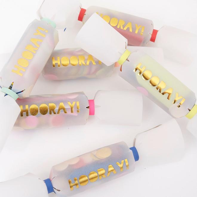 Hooray Confetti Small Crackers By Meri Meri 3