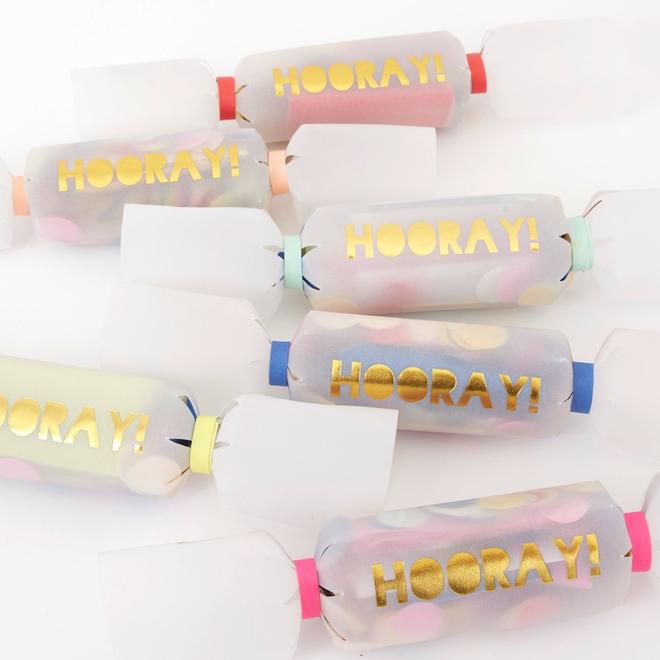 Hooray Confetti Small Crackers By Meri Meri 5