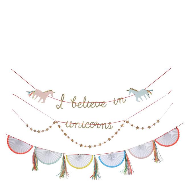 I Believe In Unicorns Garland By Meri Meri 1