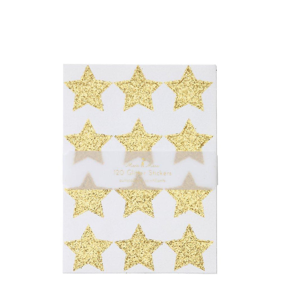 Gold Glitter Stars Sticker Sheets By Meri Meri 1