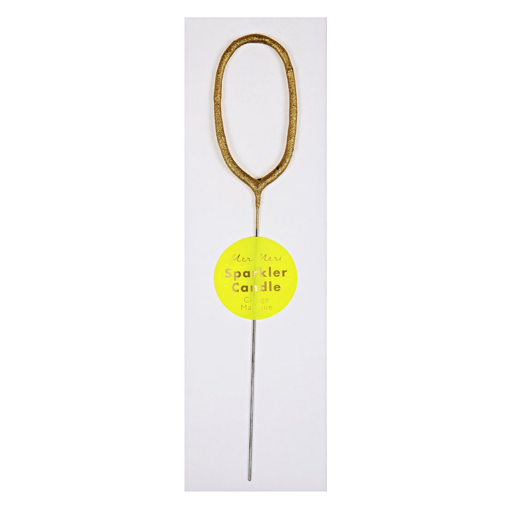 Gold Sparkler Numbers 0 To 9 Candles By Meri Meri 1