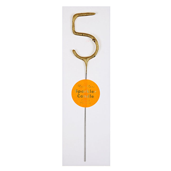 Gold Sparkler Numbers 0 To 9 Candles By Meri Meri 2