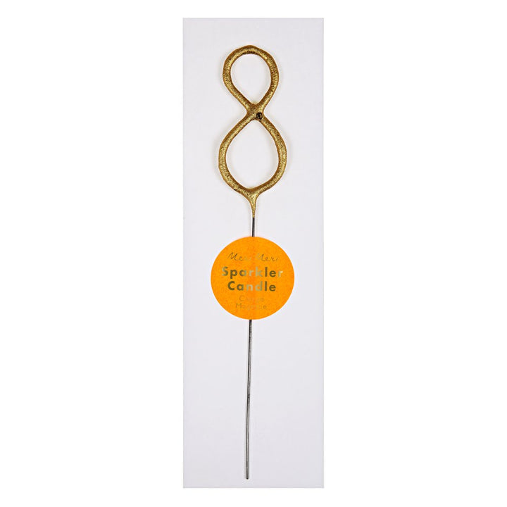 Gold Sparkler Numbers 0 To 9 Candles By Meri Meri 3