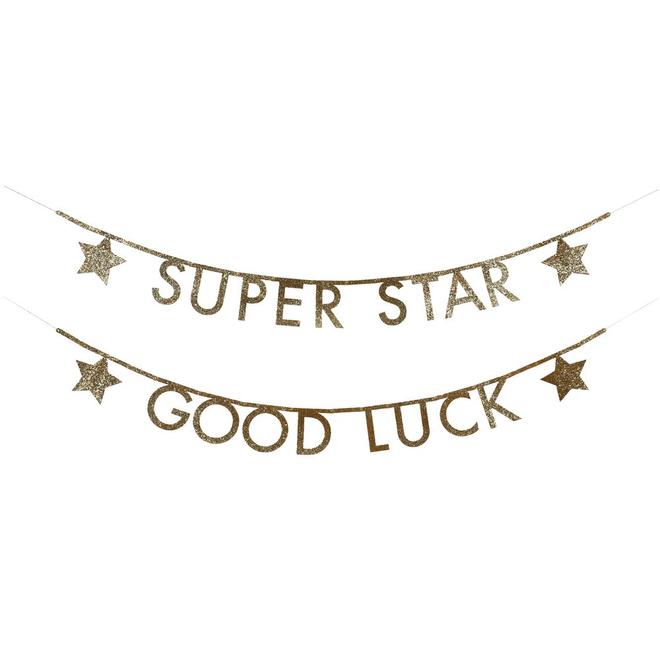 Gold Glitter Letter Garland Kit By Meri Meri 1