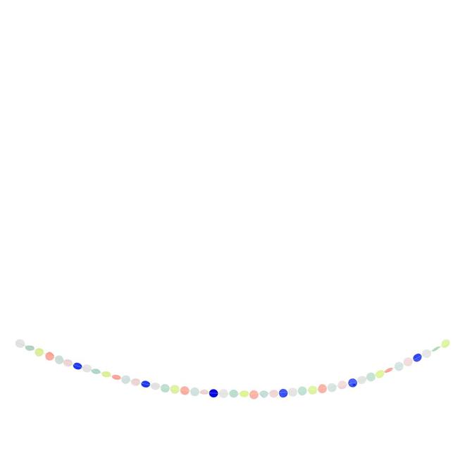 Rainbow Confetti Garland By Meri Meri 1