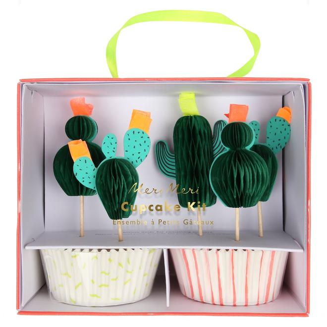 Cactus Cupcake Kit By Meri Meri 1