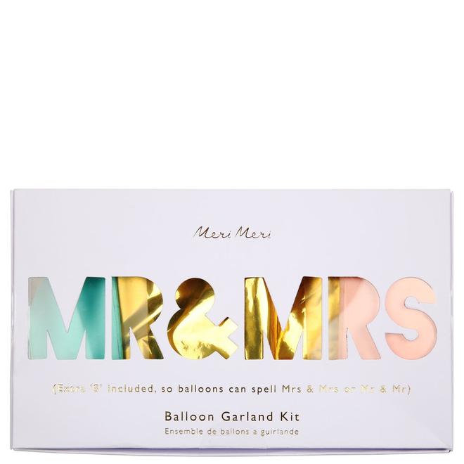 Mr Mrs Balloon Garland By Meri Meri 2
